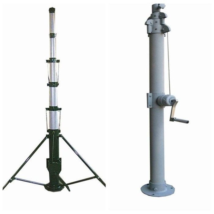 Winch telescopic Mast And Telescopic Crank Mast