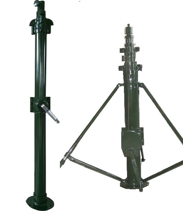 6m tripod fiberglass telescoping mast for recording soccer games