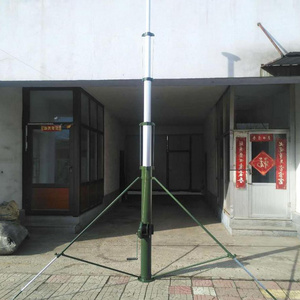 20 meter tower mast manual telescoping pole vehicle mounted crank mast