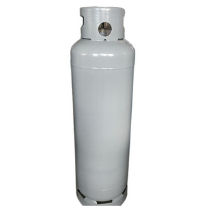 Hot selling DOT standard 100lb propane gas tank for sale cheap price DOT4BW 45kg empty lpg gas cylinder commercial propane tank