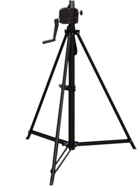 towable LED telescopic tripod balloon work lighting tower mast for road construction