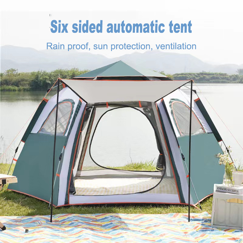 Outdoor Supplies Camping Folding Automatic Fishing Tent 3-4 People Simple And Quick Opening Double Tent On The Beach