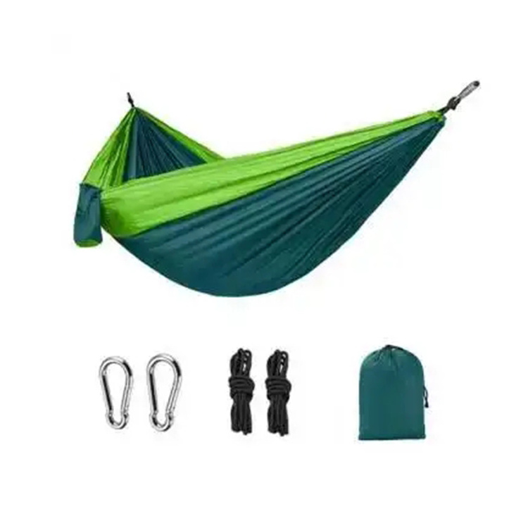 Lightweight Camping Equipment Hammock 210T Parachute Nylon Fabric Single Portable Folding Camping Hammock