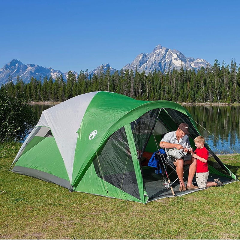 Easy Setup 6 Person Weatherproof Screened Camping Tent waterproof camping tent with Roomy Interior