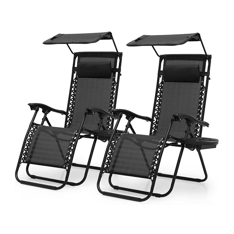 Easy Folding Lightweight Aluminium Beach Camping Lounge Chair Recliner Zero Gravity Outdoor Chair For Camping Furniture