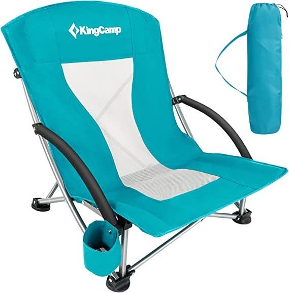 Low Profile Folding Chair for Camping, Beach, Picnic, Sporting Event with Carry Bag