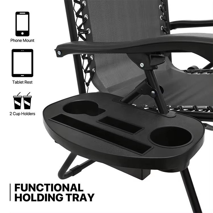 Easy Folding Lightweight Aluminium Beach Camping Lounge Chair Recliner Zero Gravity Outdoor Chair For Camping Furniture