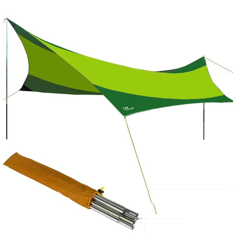 Sun Shade Shelter Tarp Waterproof Portable Beach Canopy Sun Large beach sun shade tent for camping Hammock Rain Fly