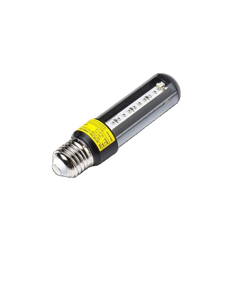 RZXLED 4W 6W 8W  Uv Led E27 Screw Multi-Faceted Led uv Tube dual-wavelength  Uva365nm + Uva395nm Uv mosquito killer