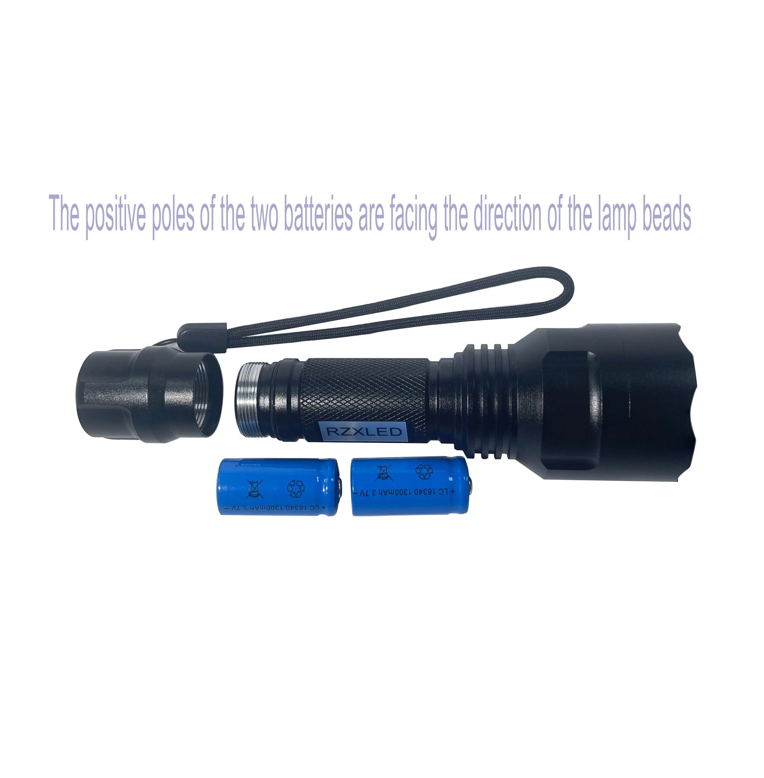 Customization high radiation intensity 5W Portable Flashlight 250nm 260nm 254nm short wavelength 254nm uv led flashlight