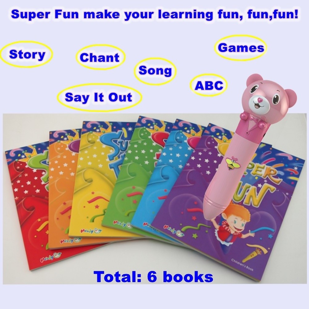 Super Fun Children English Books Smart Reading Pen Talking Pen Books