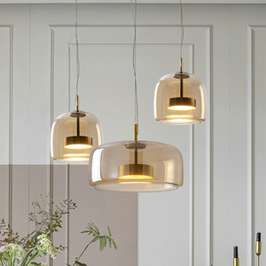 Modern chandeliers pendant lights Restaurant Living Room indoor Kitchen Gold Led Simple Indoor Modern Glass Lamp Fixture