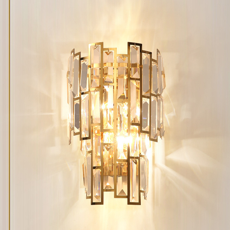 IP44 Indoor European Luxury Modern Surface Mounted Hotel Wall Lamp Bedroom Modern Sconce Wall Light Fixture