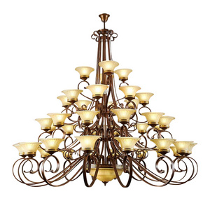 Extra Huge Foyer Chandelier Crystal  Hotel America Design Long Foyer Chandelier For Staircase Hanging Light Fixtures