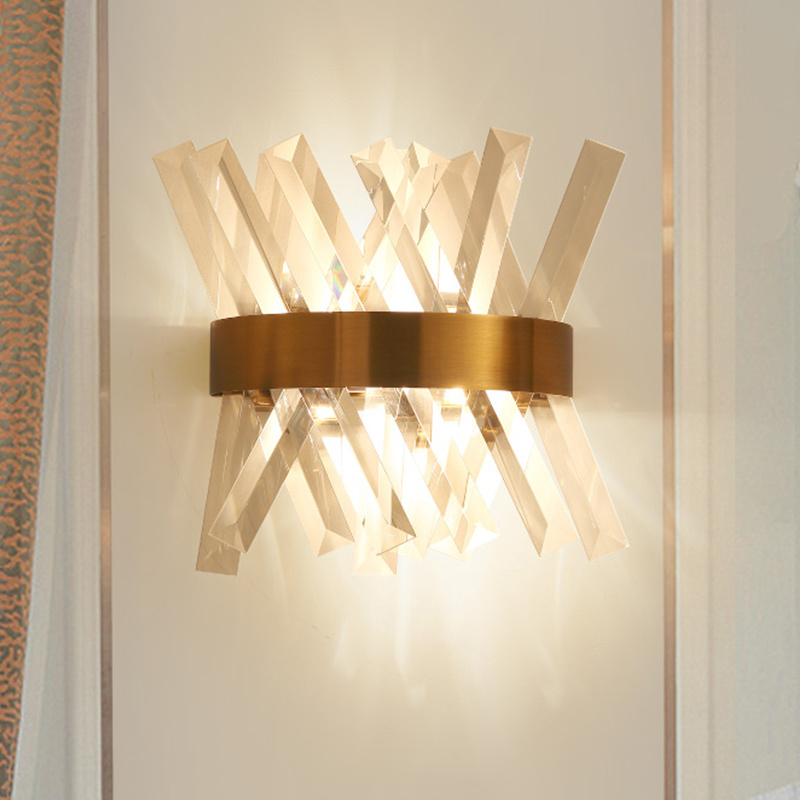 IP44 Indoor European Luxury Modern Surface Mounted Hotel Wall Lamp Bedroom Modern Sconce Wall Light Fixture