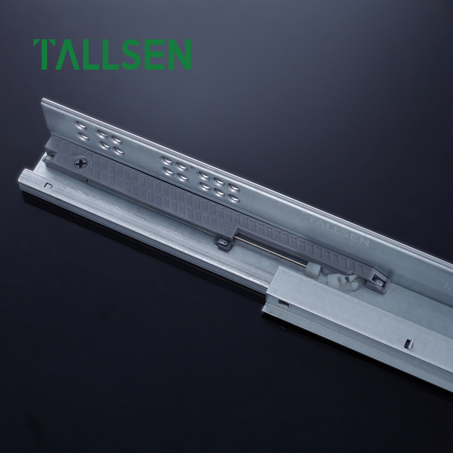 wholesale full extension soft close push to open telescopic  3d  undermount drawer channel  slide rail  for furniture cabinet