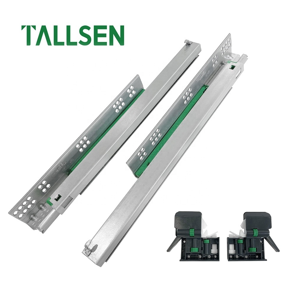 TALLSEN Wholesale 3D adjustment Kitchen Bottom Mount Heavy Duty Slow Soft close undermount slide out drawer