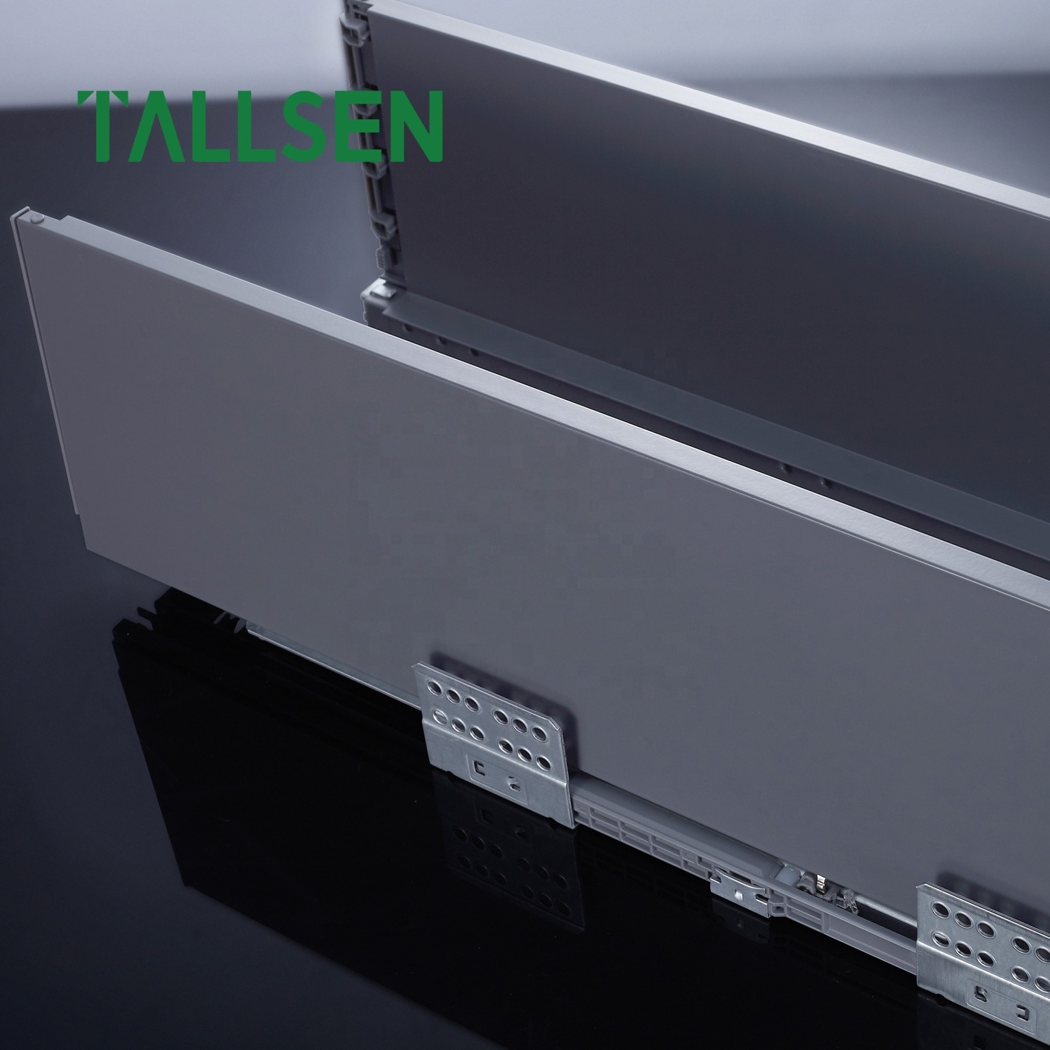 Tallsen Wholesale 86 118 167 199mm Soft Close Heavy Duty Metal Slim Box Cabinet Drawer Slide System