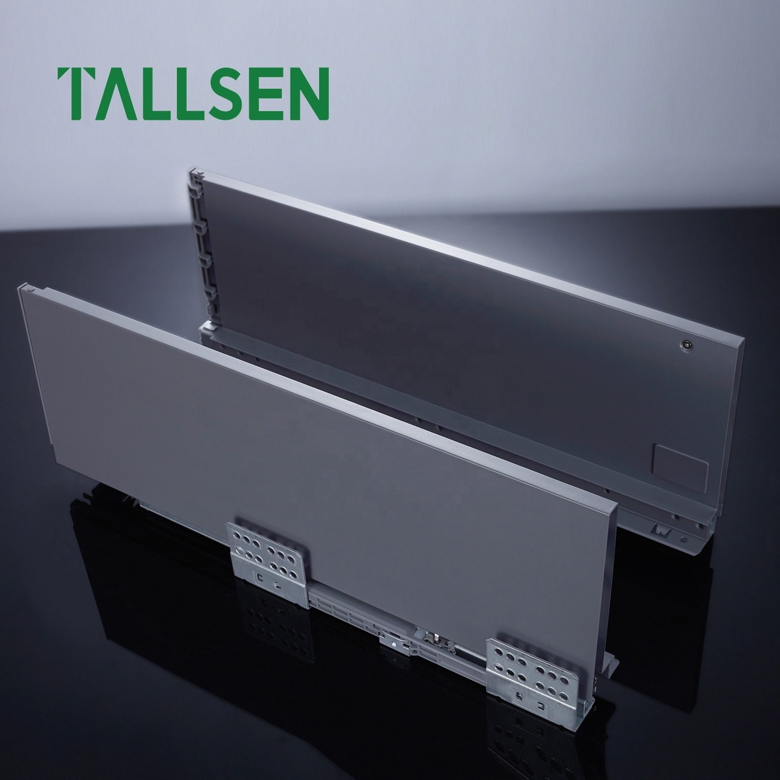 Tallsen Wholesale 86 118 167 199mm Soft Close Heavy Duty Metal Slim Box Cabinet Drawer Slide System