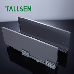 Tallsen Wholesale 86 118 167 199mm Soft Close Heavy Duty Metal Slim Box Cabinet Drawer Slide System