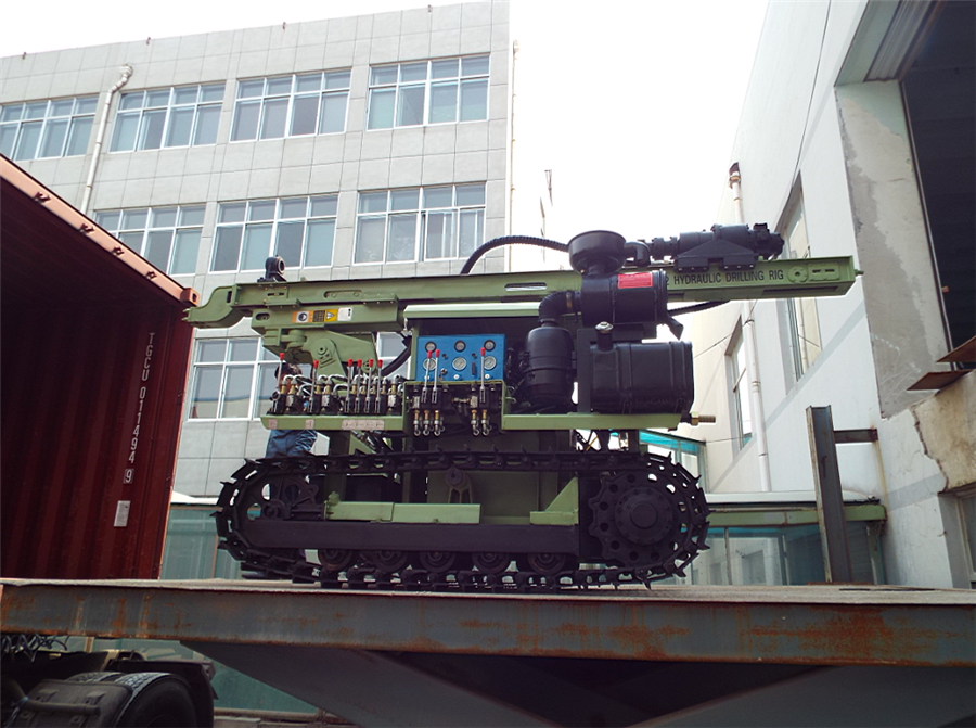 Crawler mounted hydraulic down the hole gold mining coal mining drilling rig D100YA2-2