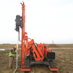 Best Price Hydraulic Solar Helical Pile Drilling Piling Driver Machine With Drop Hammer For Posts