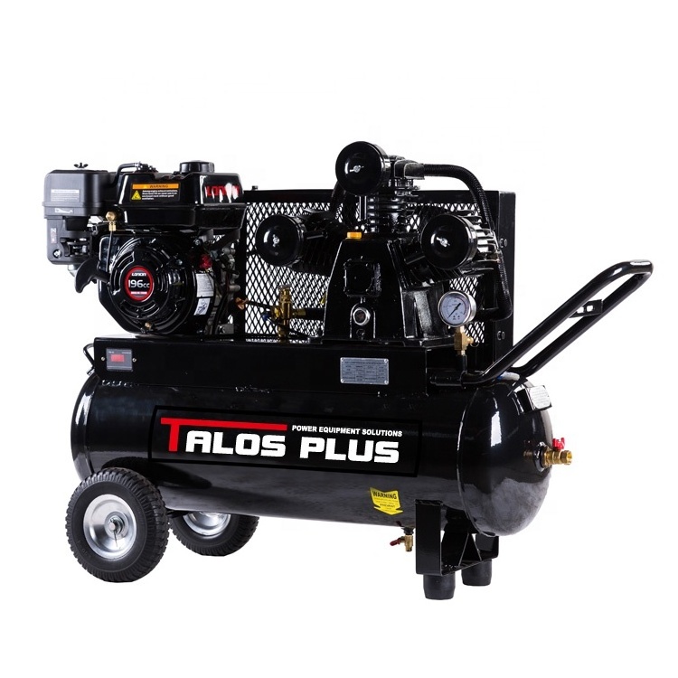 6.5HP 70L 18.5 Gallon Portable Loncin Gasoline Engine Powered Air Compressors