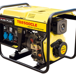 Open Type 2kW Portable Diesel Engine Power Generators Set