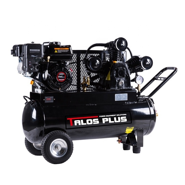 6.5HP 70L 18.5 Gallon Portable Loncin Gasoline Engine Powered Air Compressors