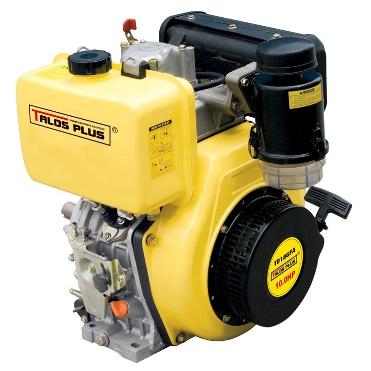 9 HP 4-Stroke Air Cooled 1800 RPM Low Speed TD186FS Diesel Engine