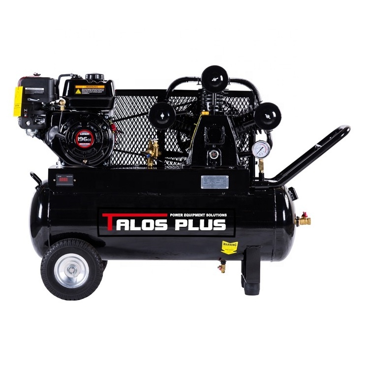 6.5HP 70L 18.5 Gallon Portable Loncin Gasoline Engine Powered Air Compressors