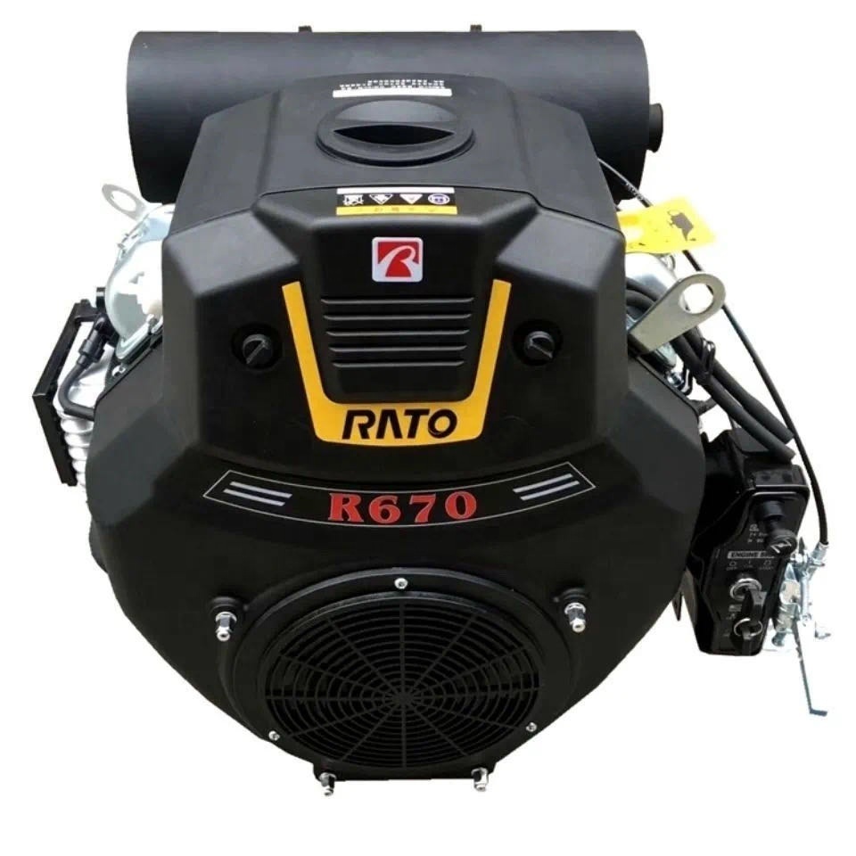 22HP V Twin Two Cylinders Rato Petrol Gasoline Engine For Wood Chippers