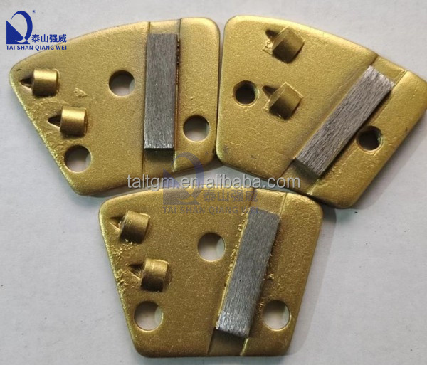 Trapezoidal diamond Grinding Block Grinding Pad with Sharp Segment Two used for Epoxy paint removal