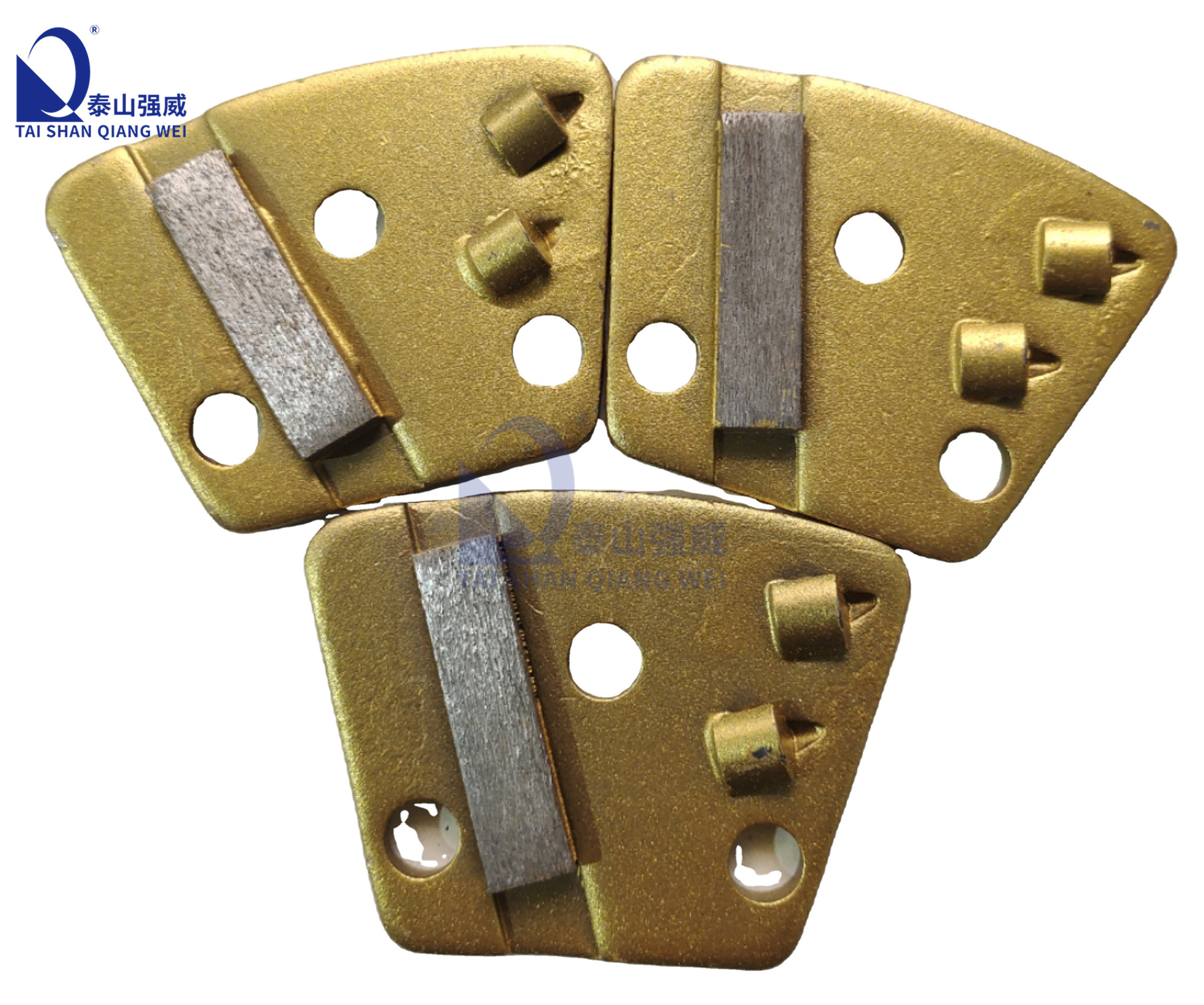 Trapezoidal diamond Grinding Block Grinding Pad with Sharp Segment Two used for Epoxy paint removal