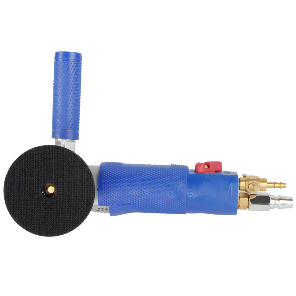 Hot  sell different speed pneumatic tool air angle grinder for wet flexible polishing pad grinding tools