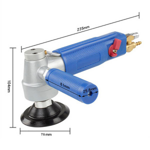 Hot  sell different speed pneumatic tool air angle grinder for wet flexible polishing pad grinding tools