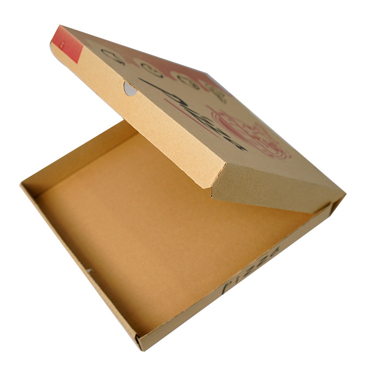 Wholesale Cheap Custom Logo Printed Rectangular Corrugated 8 10 12 14 16 Inch Pizza Box