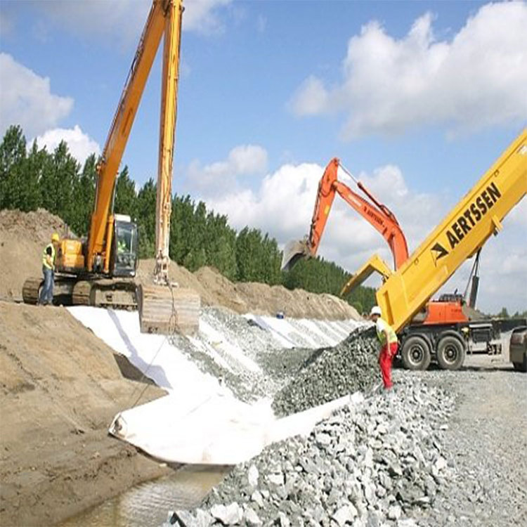 geotextile tube dewatering process juta knitting retaining wall fabric layer liner mesh for earth mattress