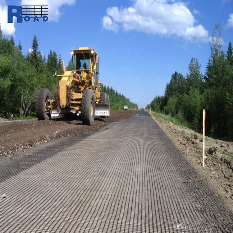 Geogrid playground pp biaxial geogrid road roll polypropylene biaxial geogrid for roads and railways from china