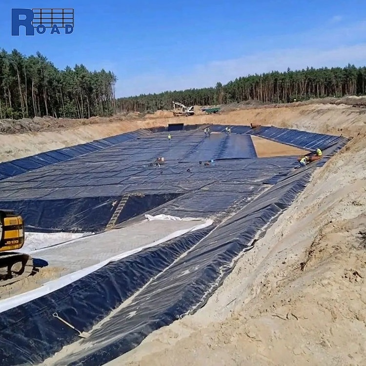 Earthwork products geomembrane dam liner shrimp farm fish pond liner hdpe geomembrane hdpe