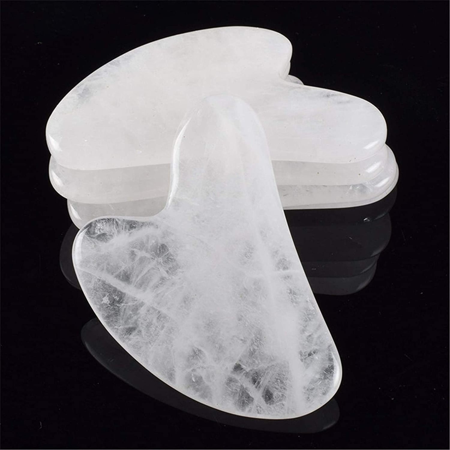 Customise natural  neck back full body gua sha rose quartz 100% natural health gua sha facial guasha jade stone