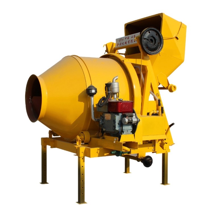 350L Diesel Concrete Mixer High Efficiency Self Loading Concrete Mixer Diesel Self Lift Cement Mixing Machine Factory