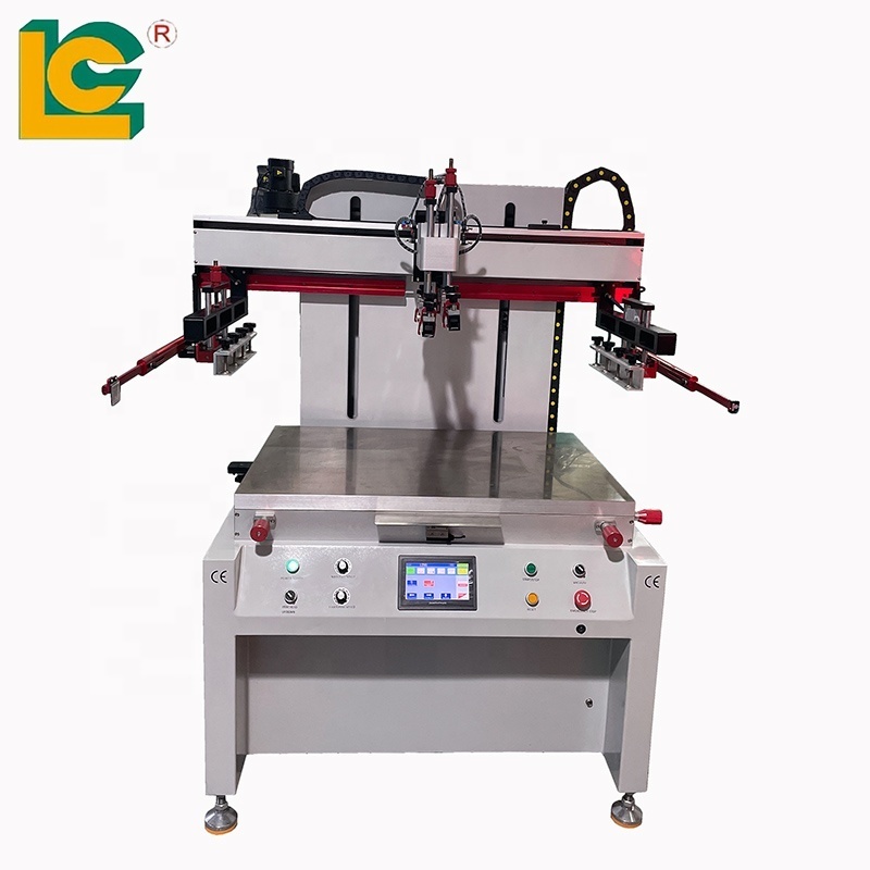 Electric Automatic Flat Bed Screen Printing Machine For Road Sign Flat Screen Printing Machine in Ceramic Tile Product