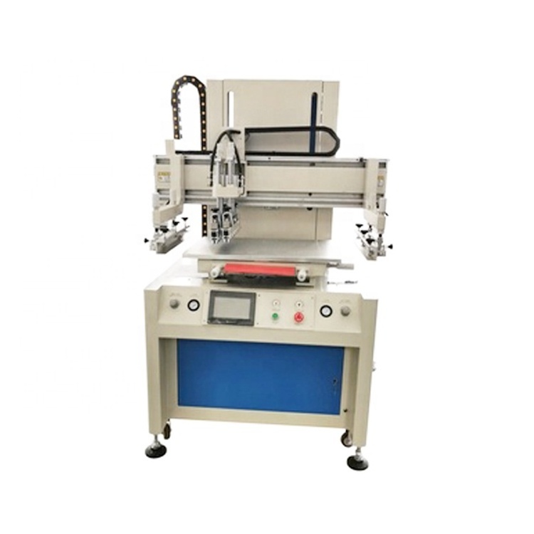 Semi auto bag washing panel plastic flat vacuum silk print screen printing machine