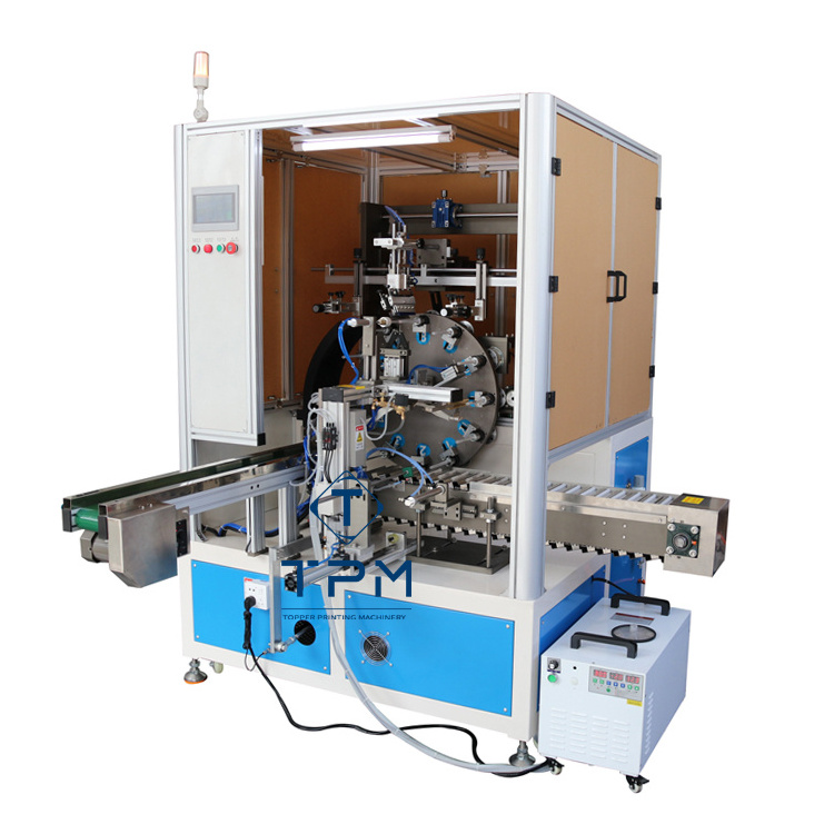 automatic single color syringe tube bottle silk screen printing machine for sale