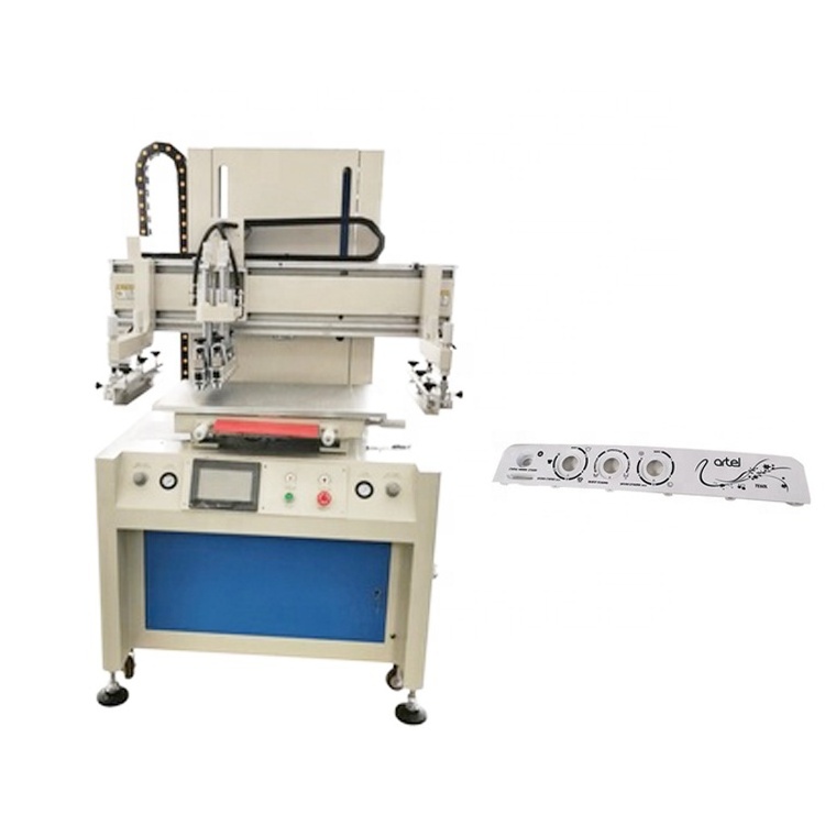 Semi auto bag washing panel plastic flat vacuum silk print screen printing machine