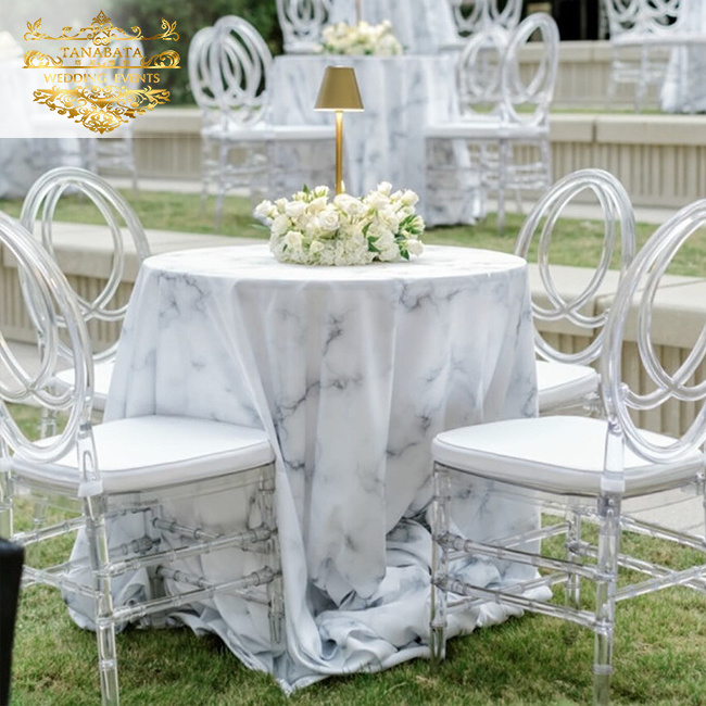 Wholesale resin wedding furniture plastic crystal chiavari chairs