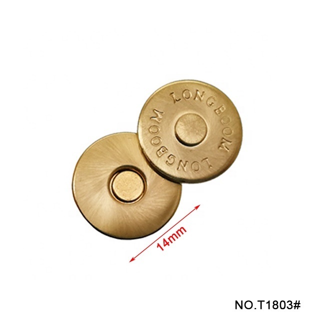 TANAI 14 mm thick Handbag Magnetic buttons Thin magnetic snap buttons for purses handbag craft