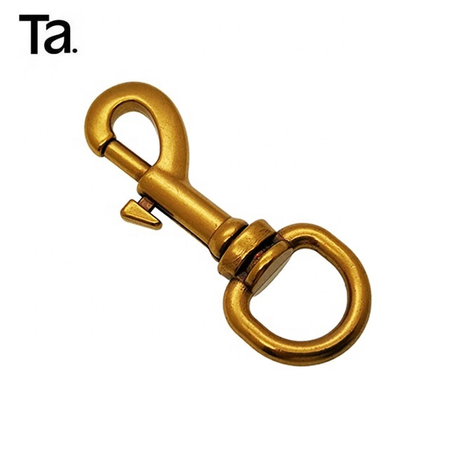 TANAI metal swivel snap hooks fashion brass zinc alloy snap hook bag clip swivel for handbag dog leash fitting