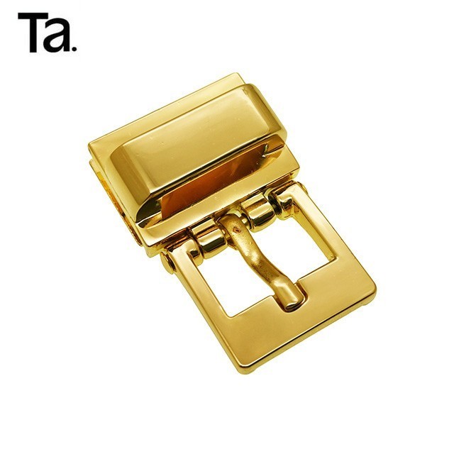 Custom TANAI metal hardware accessories pin belt buckle golden buckle  for both men and women